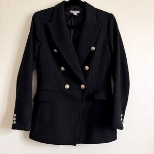 H&M Black Blazer with Gold Buttons